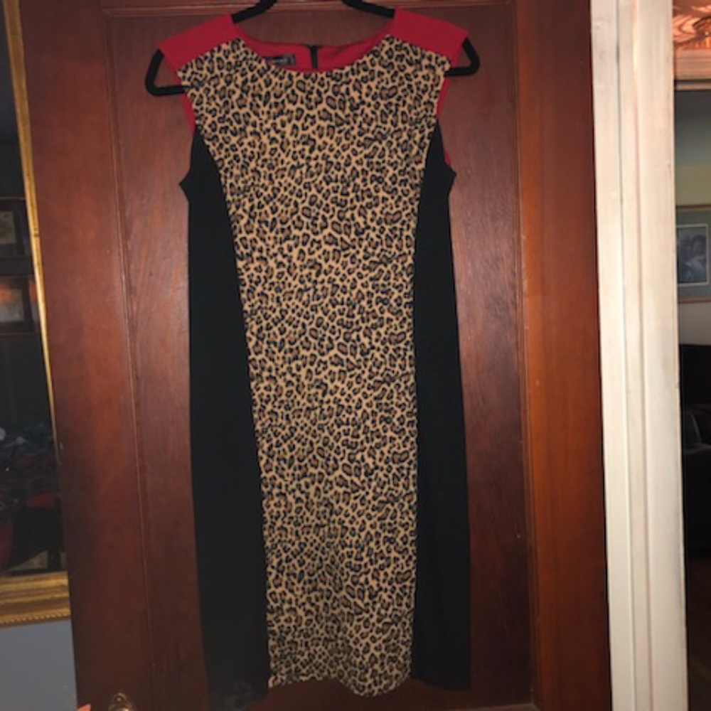 Cheetah Print Business Casual Dress